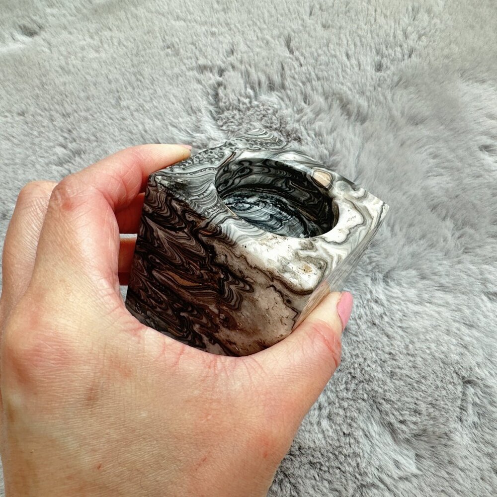 New Beautiful Onyx Candle Holder - Picture 7 of 7